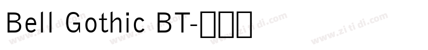 Bell Gothic BT字体转换